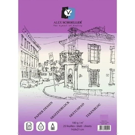 ALX.A4 180 GR. 25.Lİ SPR. ESKİZ BLOK ALX7792 A4