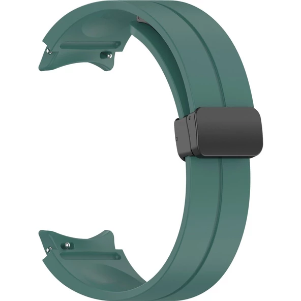 Gpack Samsung Galaxy Watch 6 Classic 47mm Kordon Silikon Mıknatıslı Ayarlanabilir HS19 - 7