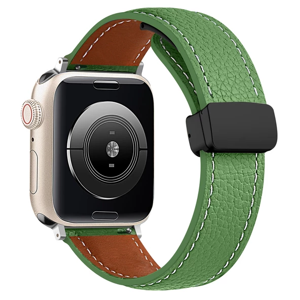 Samsung Galaxy Watch Active 2 40mm 44mm Kordon Magnetli PU Deri Kordon 20mm - 3