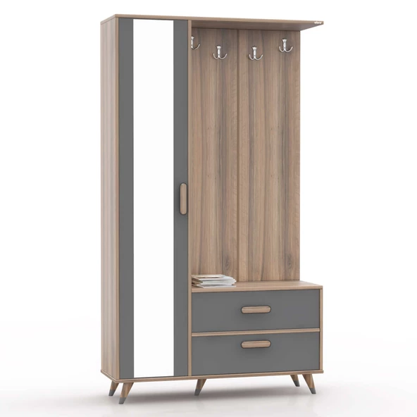 ABRE VM-342 ANTRASİT VESTİYER PORTMANTO - 2