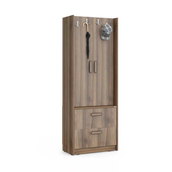 ABRE VM-348 DORE CEVİZ VESTİYER PORTMANTO AYAKKABILIK - 2