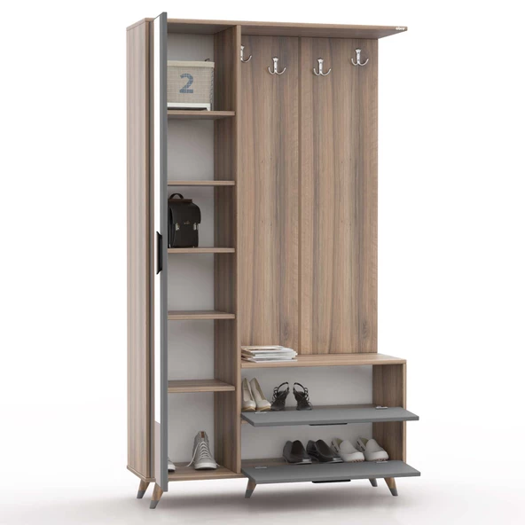 ABRE VM-342 ANTRASİT VESTİYER PORTMANTO - 3