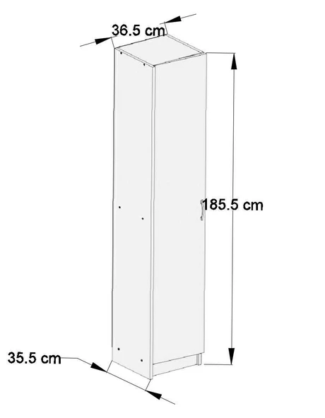 ABRE VM-34 BEYAZ  VESTİYER PORTMANTO - 5