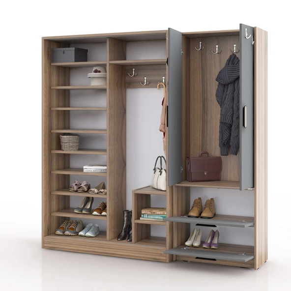 ABRE VM-300348 ANTRASİT  VESTİYER PORTMANTO - 3