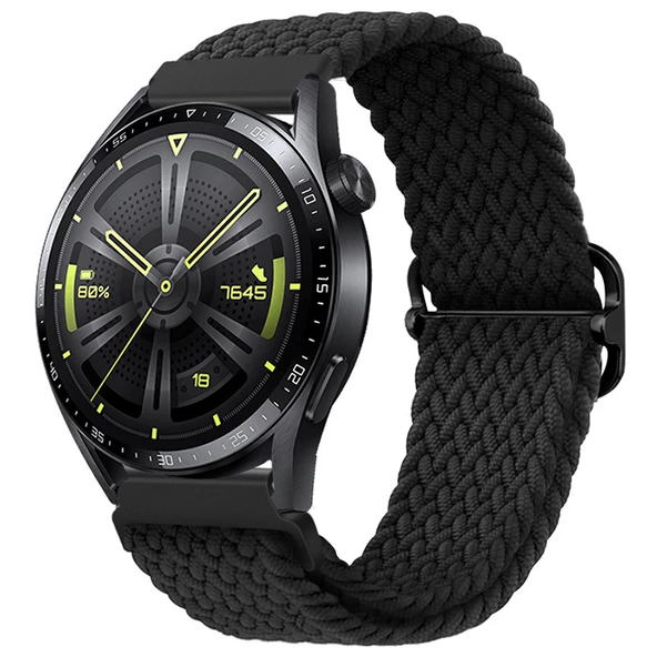 22MM Gear S3 Watch 4 -Gt2 GT2E 46MM Japon Tokalı Elastik Kayış Kordon