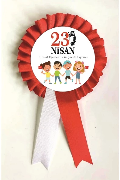 yıldızkurdelaankara 23 Nisan Ulusal Eğemenlik Ve Çocuk Bayramı Saten Kokart - 2