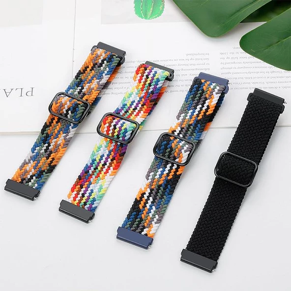 Polham Apple Watch 1/2/3/4/5/6/7/8 İçin 38-40-41MM Uyumlu Japon Tokalı Elastik Kayış Kordon - 3