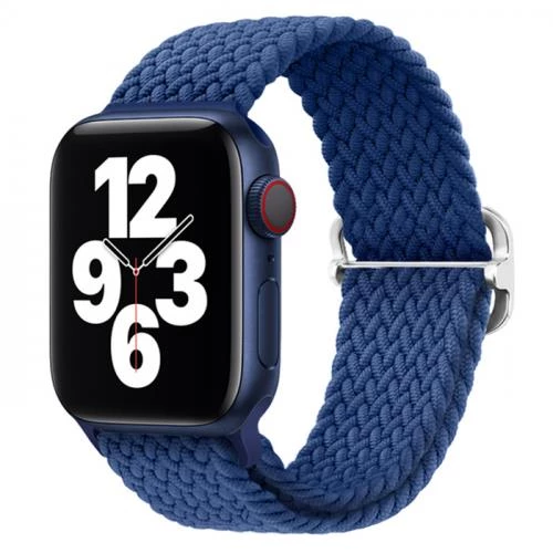 Polham Apple Watch 1/2/3/4/5/6/7/8 İçin 38-40-41MM Uyumlu Japon Tokalı Elastik Kayış Kordon - 4