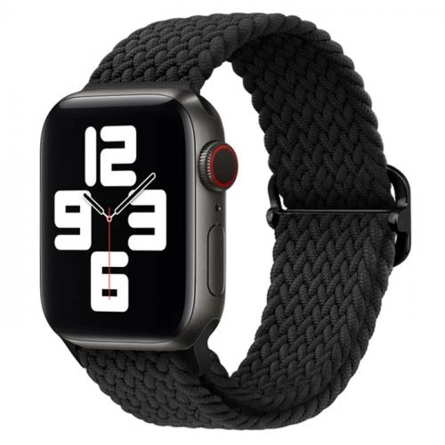 Polham Apple Watch 1/2/3/4/5/6/7/8 İçin 38-40-41MM Uyumlu Japon Tokalı Elastik Kayış Kordon