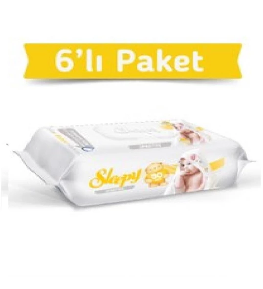 Sleepy Sensitive 90 Yaprak 6'lı Paket Islak Mendil - 2