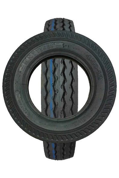 Mnt 4.50-12 10kat Düz Tip, Triportör 3 Tekerlekli Motor Lastiği - 2