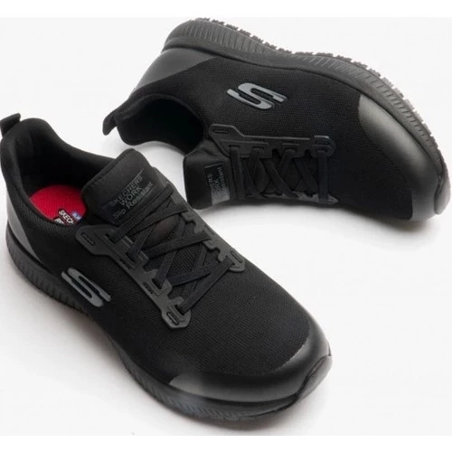 Skechers Kadın Work Squad Kaymaz Runner 77222EC BLK - 3