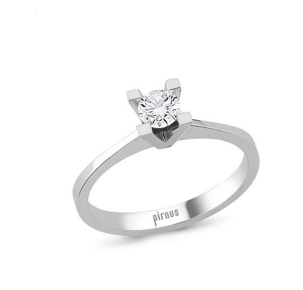 0,11 Karat Pırlanta Tektaş Yüzük