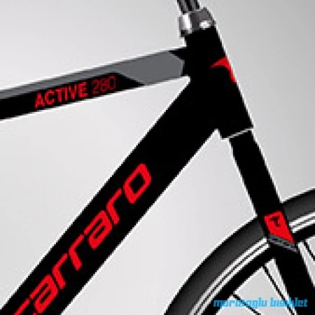 CARRARO ACTIVE 280 28 JANT 520H 21-V VB MAT SIYAH-KOYU-GRI-KIRMIZ - 2