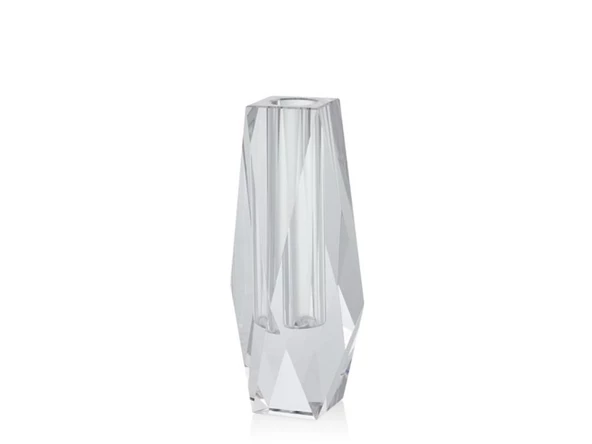 Lamedore Joyce Şeffaf Büyük Boy Vazo 7x7x21.5 Cm - Resim 2