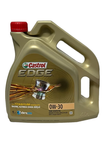 Castrol Edge 0W-30 Tam Sentetik Motor Yağı 4 Litre