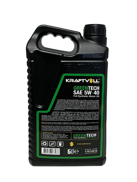 Kraftvoll Germany 5W-40 Tam Sentetik Motor Yağı 5 Litre - Resim 3