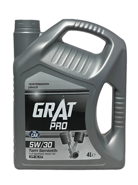 Grat Pro 5W-30 Tam Sentetik Motor Yağı 4 Litre