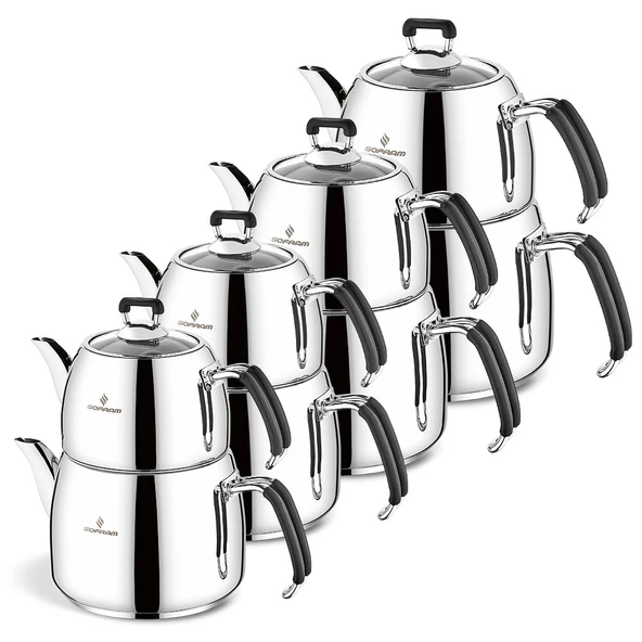 Sofram Mars Büyük Boy 170cm Çaydanlık Siyah - Resim 5