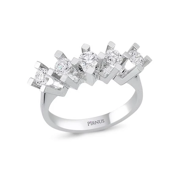 0,45 KARAT PIRLANTA BEŞTAŞ YÜZÜK