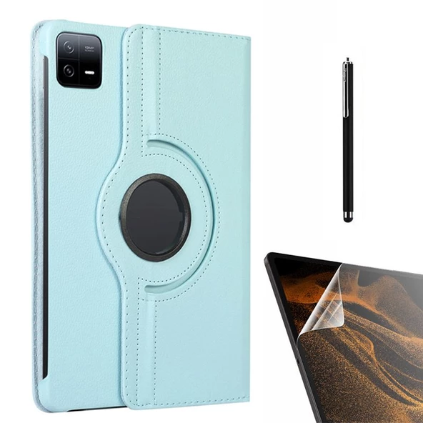 Gpack Xiaomi Mi Pad 6 Pro Kılıf Kapaklı Standlı 360 Dönebilen Koruma dn22 Nano Kalem - 7