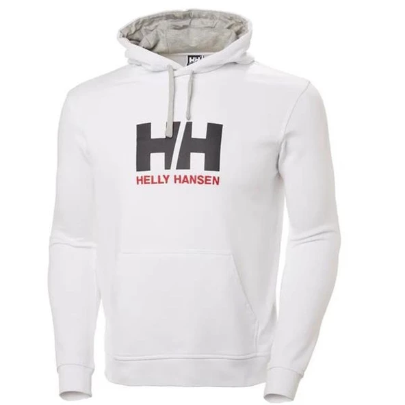 Helly Hansen HH Logo Hoodie Erkek Kapüşonlu Sweatshirt Beyaz HHA.33977-001