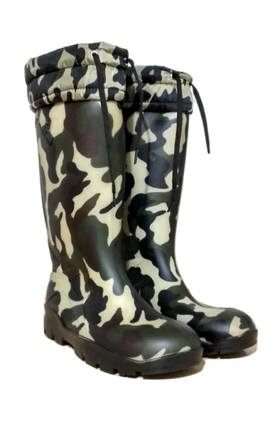 Avcı Çizmesi İçi Termal Kürklü Uzun Boy 39 Cm. Reçber