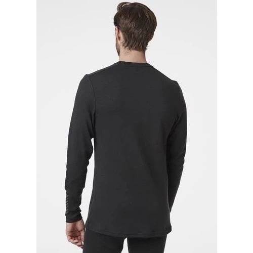 Helly Hansen Lifa Merino Midweight Crew Erkek Sweat İçlik Üst Siyah HHA.49364-990 - Resim 2