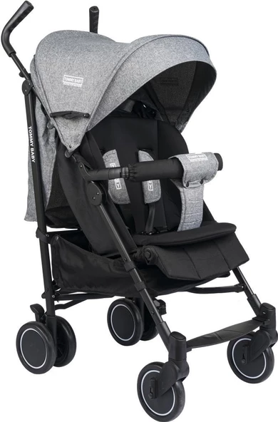 TommyBaby Luppo Black Tam Yatar Baston Bebek Arabası Puset - 5