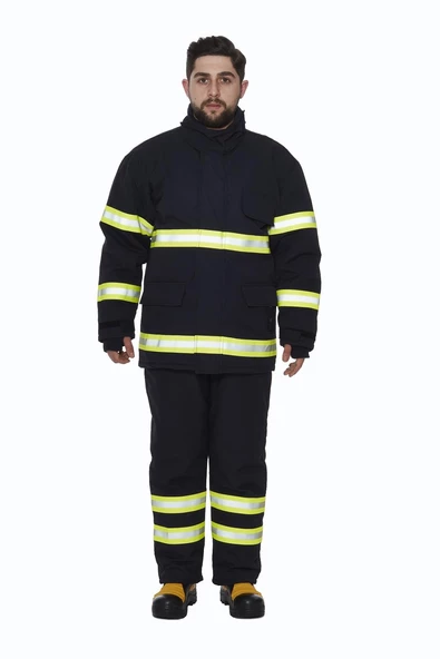 LACİVERT İTFAYECİ ELBİSESİ CEKET VE PANTOLON KALSİK - 5