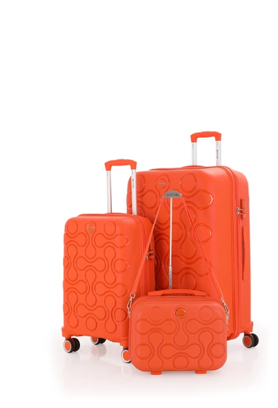 Mçs Polipropilen 3'lü Valiz Seti Büyük & Kabin & Makyaj V376 - 9