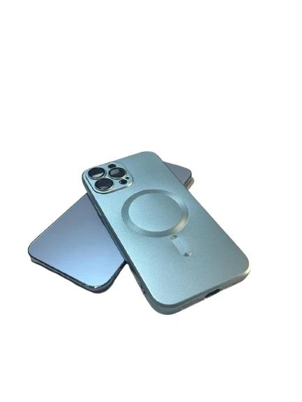 İphone 14 Pro Max Metalic Magsafe Silikon Kılıf - Resim 6