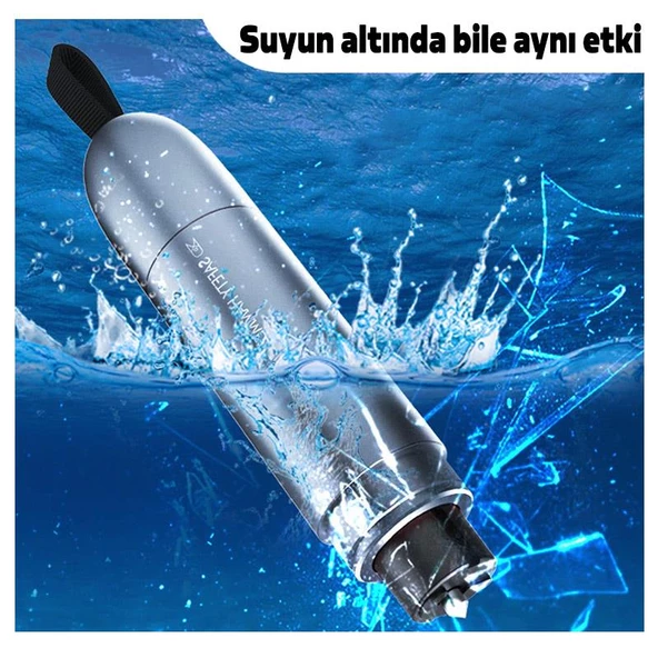 Polham Araç Cam Kırıcı Emniyet Kemer Kesici 2in1 Araç Pencere Camı Ve Emniyet Kemeri Kesici - 7