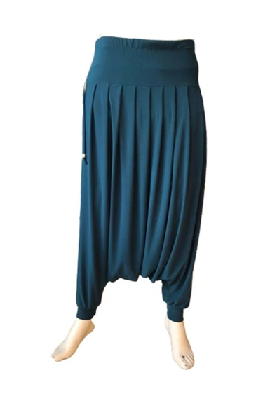 Düz Kadın Şalvar Manşetli