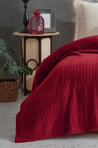 Cotonila Comfy Çizgili Wellsoft Çift Kişilik Battaniye 153-99-1463 - 3