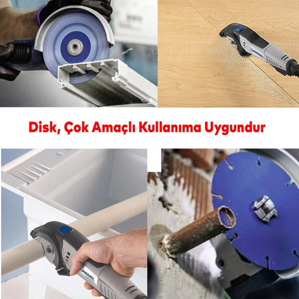 Rodex Vakum Kaynaklı Elmas Testere Sağlam Uzun Ömürlü Çok Amaçlı Kesme Disk Diski 115 mm RRM115M - 5