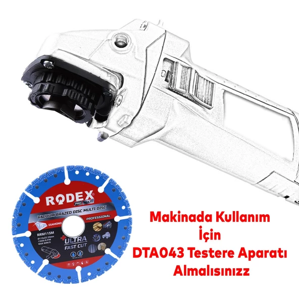 Rodex Vakum Kaynaklı Elmas Testere Sağlam Uzun Ömürlü Çok Amaçlı Kesme Disk Diski 115 mm RRM115M - 4