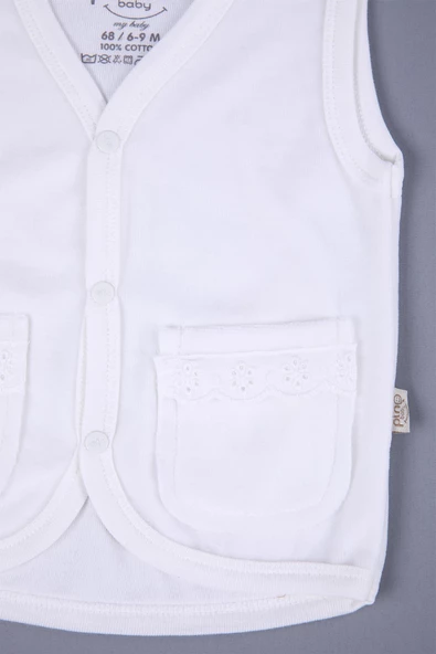 Babyhola Kadife Cepli Bebek Çocuk Yelek 1701 - 6