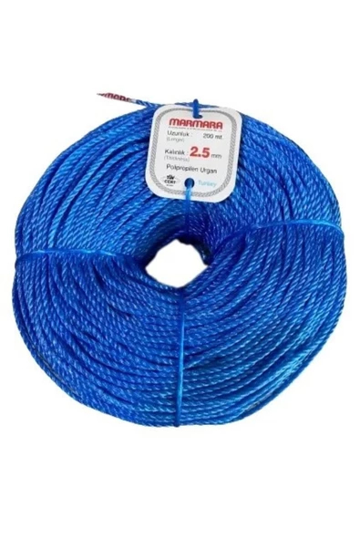Marmara Ambalaj ipi 2,5mm 200 Metre Urgan (Mavi) - 2