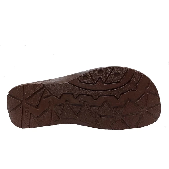 Moda Ayakkabı 5421 Erkek Kahve Rahat Terlik - 7