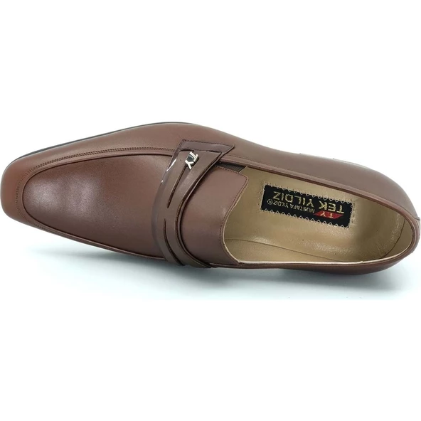 Moda Ayakkabı 9200 Kahve Kauçuk Deri Erkek Klasik Ayakkabı - 18