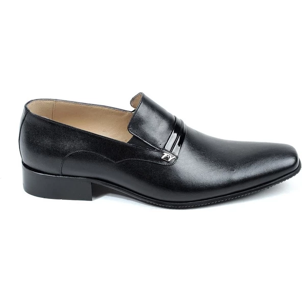 Moda Ayakkabı 7420 Siyah Kauçuk Deri Erkek Klasik Ayakkabı - 29