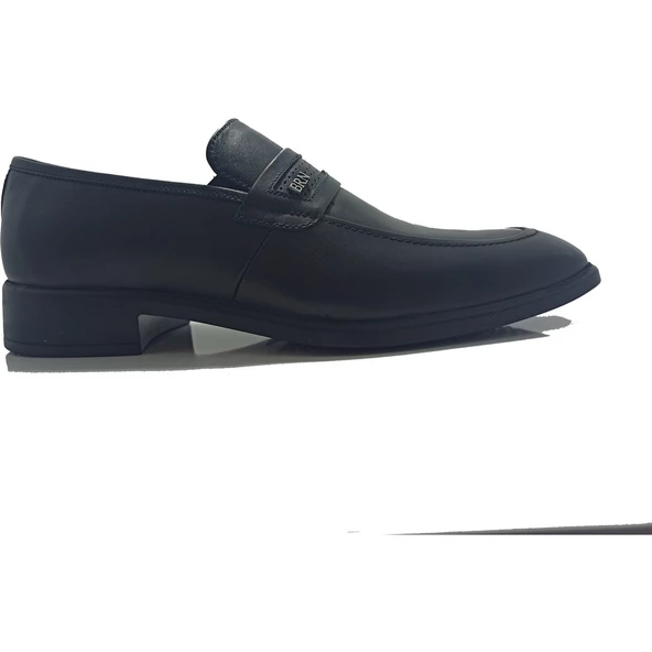 Moda Ayakkabı 4370 Siyah Deri Klasik Erkek Ayakkabı - 15