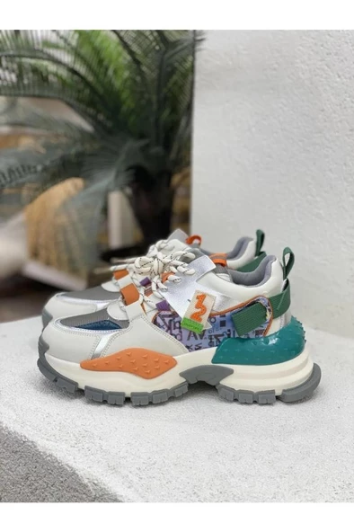 GUJA 23K317-3 ÖZEL KALIN TABAN FASHİON KADIN SPOR AYAKKABI - Resim 5