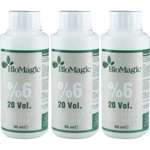 Bio Magic Developer Peroksit-Oksidan 20 Volüm %6 90 ml 3 Adet