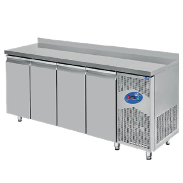 CSA Karacasan (430 çelik) 235 cm 265 Lt Dört Kapılı 600'lük Tezgah Altı Buzdolabı ürün görseli 1