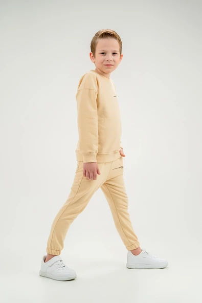 Lastikli Bel ve Paça Unisex Çocuk Eşofman Takımı - 10