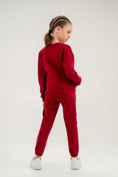 Lastikli Bel ve Paça Unisex Çocuk Eşofman Takımı - 2
