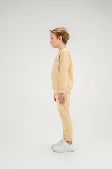Lastikli Bel ve Paça Unisex Çocuk Eşofman Takımı - 9