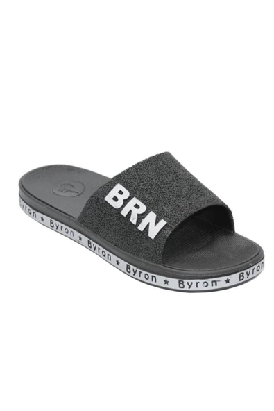 Brn Unisex Siyah Kaymaz Terlik